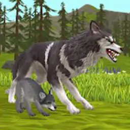 模拟野狼狩猎