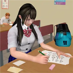 女学生生活模拟器:高中游戏