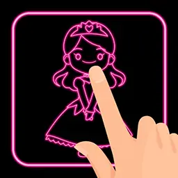学画发光公主