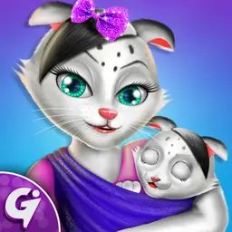 我的小猫宝宝和妈妈护理:小猫长大了