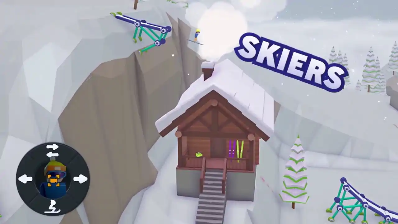 当滑雪升降机发生了故障