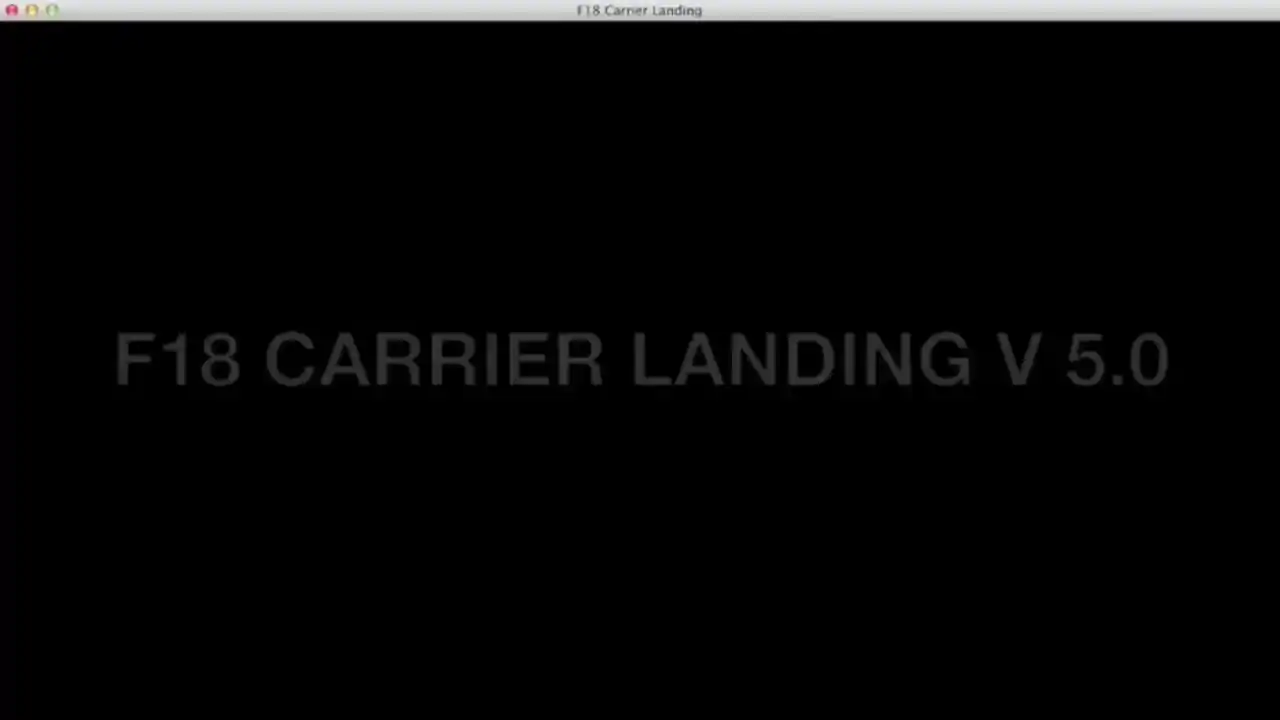 F18舰载机模拟起降