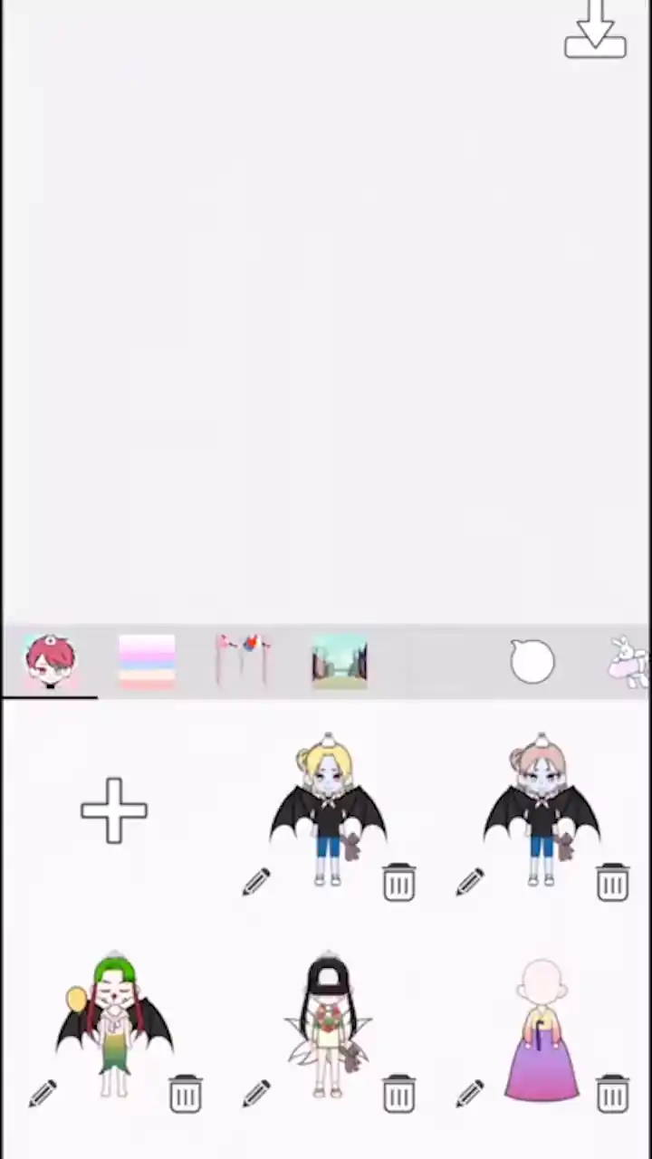 我的卡通人物女孩